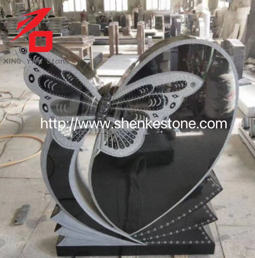 Trung Quốc Xingyan - Bướm nghệ thuật hình trái tim hình ảnh bia mộ hình trái tim