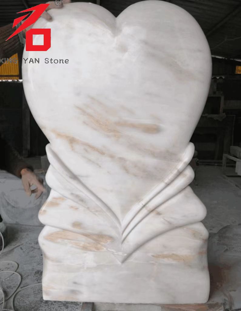Trung Quốc Xingyan hình trái tim hình ảnh nghệ thuật chạm khắc bia mộ