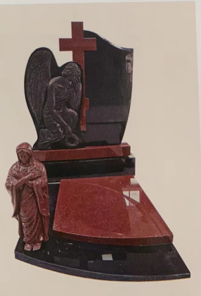 Trung Quốc Xingyan - Chủ đề tôn giáo Stone Carving Tombstone (Thiên thần và Virgin Mary có hình)