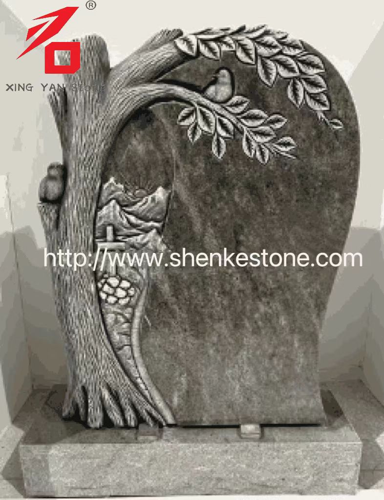 Trung Quốc Xingyan - bia mộ nghệ thuật khắc trên cây