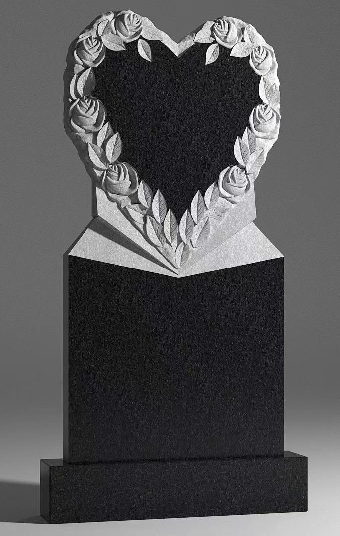 Trung Quốc Xingyan Phong cách Nga Rose Heart Ring Art Tombstone