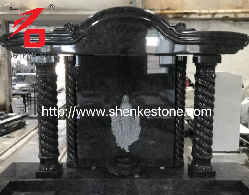 Thiết kế Ireland Bahama Đài tưởng niệm thiên thần đá granit xanh