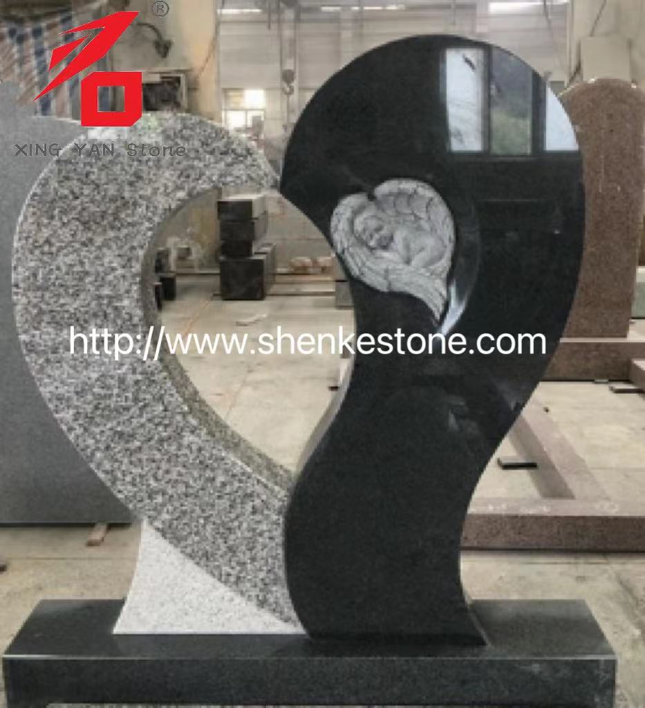 Đặc biệt hình trái tim hình trái tim Headstone cho Nghĩa trang