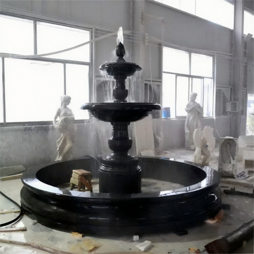 Xingyan Tùy chỉnh hai lớp đá đen Fountain Garden Ward