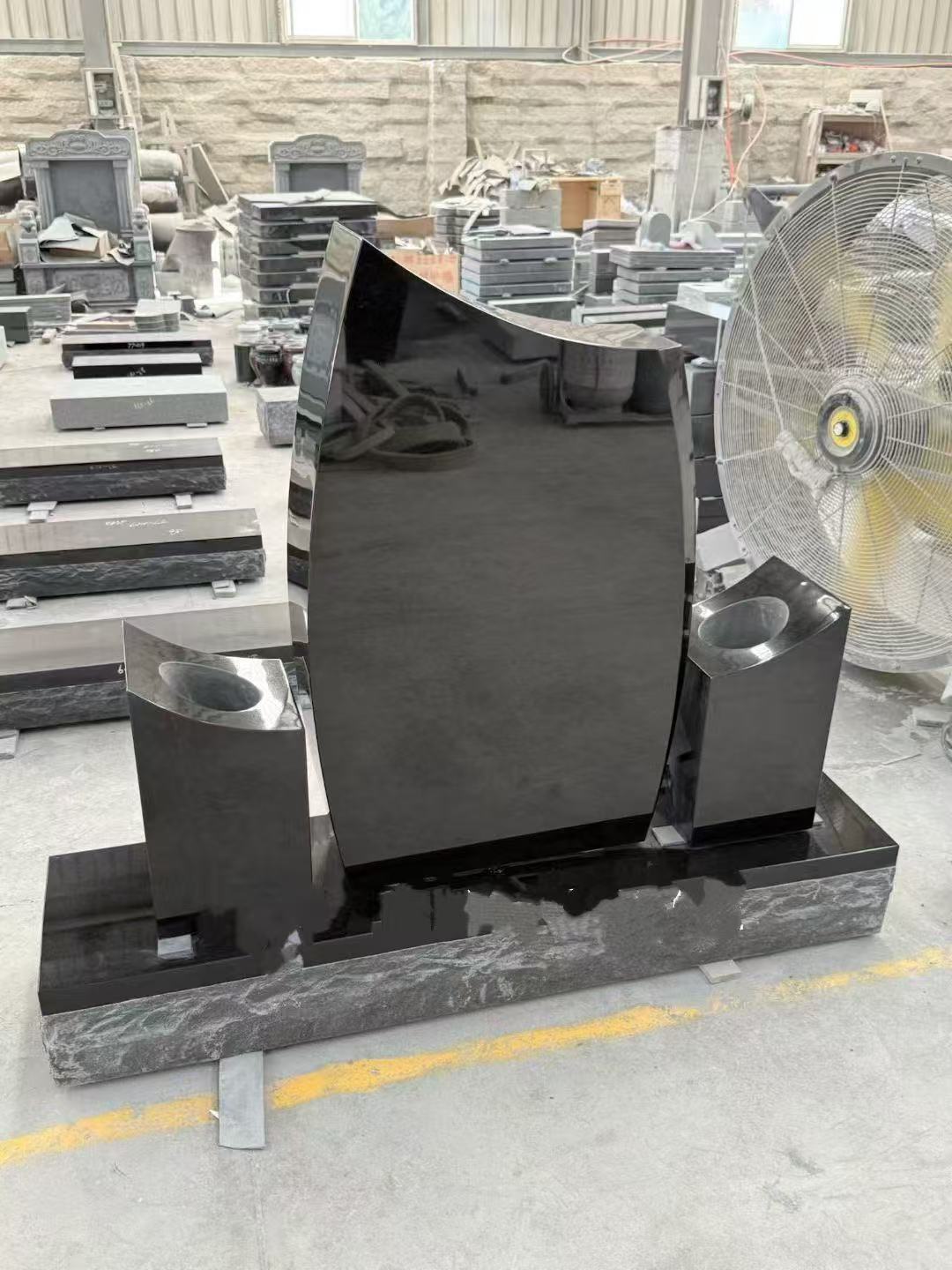 Xingyan Tùy chỉnh hai cột đá granit đen